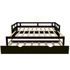 Divano Letto Estensibile con Letto Estraibile, Divano Letto in Legno con Letto Estraibile