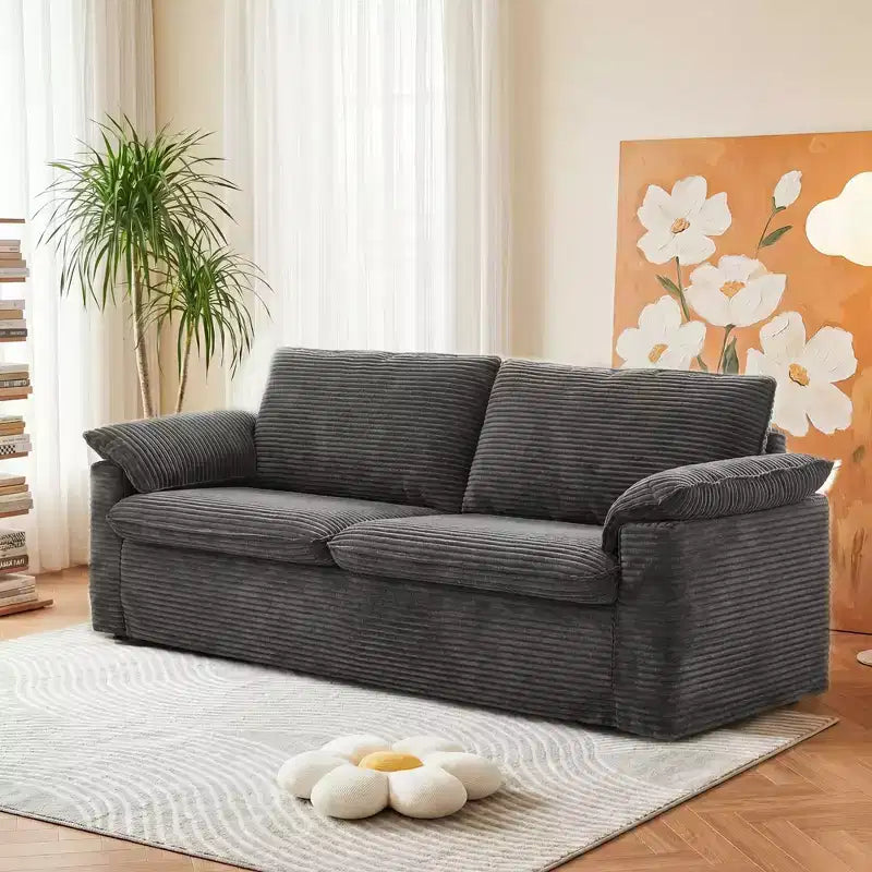 Dyonery 86 Cloud Loveseat Sofa, seduta profonda e ampi braccioli con cuscini, telaio robusto, design ergonomico e traspirante