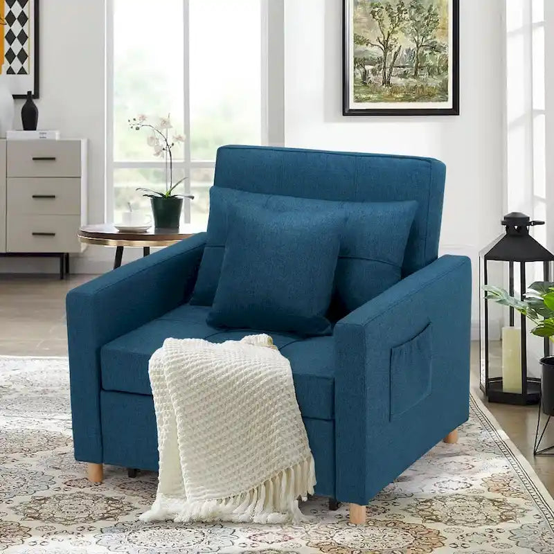 Poltrona letto trasformabile, 3 in 1, vari colori, per 1 persona