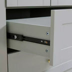 Dispensa da Cucina Autoportante Whisen 71''H, Grande Armadio Contenitore per Sala da Pranzo con 6 Ante, Ripiani Regolabili