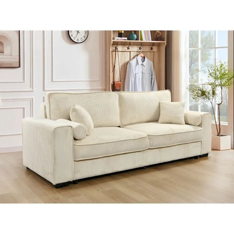 Divano Letto Grande Roomfitters con Contenitore, Divano Moderno a 3 Posti, Divano Imbottito per Piccoli Spazi