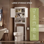 Mobiletto portaoggetti per bagno, mobiletto portaoggetti per WC, mensola da bagno sopra il WC, salvaspazio per WC