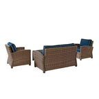 Set conversazione da esterno in vimini Bradenton 4 pezzi - Crosley