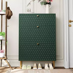 CLIHOME Scarpiera da Ingresso con 24 Paia, Organizzatore per Scarpe con Cassetti a Ribalta, Scaffale Armadio Porta Scarpe