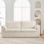 Dyonery 86 Cloud Loveseat Sofa, seduta profonda e ampi braccioli con cuscini, telaio robusto, design ergonomico e traspirante
