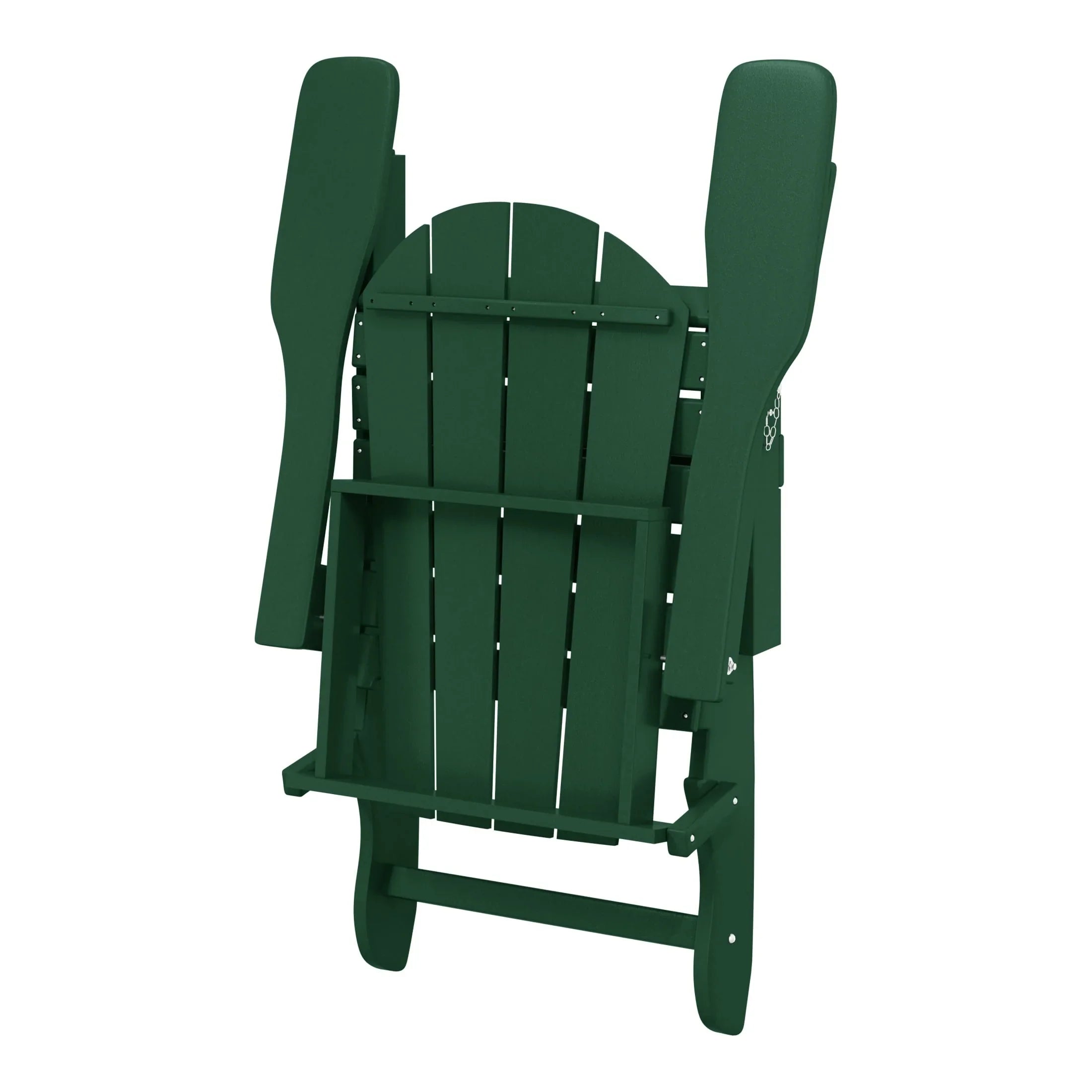 Polytrends Laguna Sedia Adirondack Pieghevole da Esterno per Patio Resistente allo Sbiadimento e alle Intemperie
