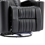 Poltrona reclinabile girevole a 270° multifunzione per home theater