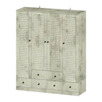 Armadio guardaroba cabina armadio 59W grande armadio indipendente bianco
