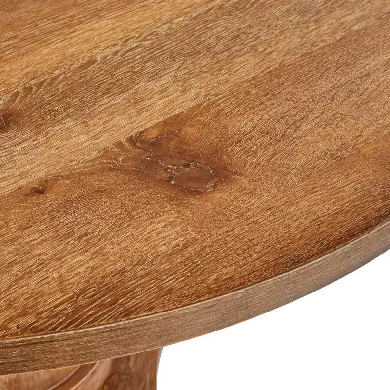 Lifestorey Set da Pranzo Banquette Kerrington con Schienale Canale, 4 Pezzi, Noce/Crema: Tessuto Effetto Lino, Tavolo con Piedistallo