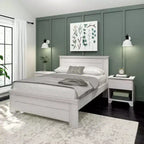 Telaio letto matrimoniale Plank+Beam Farmhouse con testiera, letto a piattaforma in legno massello
