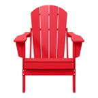 Polytrends Laguna Sedia Adirondack Pieghevole da Esterno per Patio Resistente allo Sbiadimento e alle Intemperie