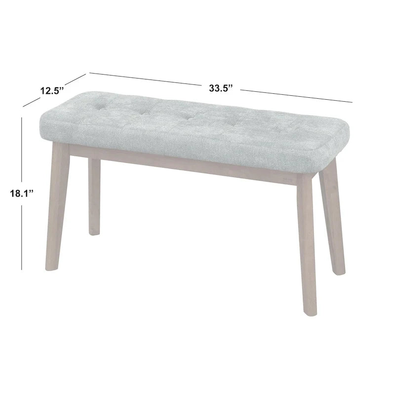 Set da pranzo 4 pezzi in legno massello Nettie Simple Living
