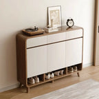 Mobile scarpiera media da corridoio in legno moderno