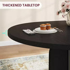 Tavolo da pranzo rotondo allungabile 47-63 per 4-8 persone, tavolo da cucina allungabile in legno stile rustico con struttura in metallo, salvaspazio ovale per appartamento, grigio retrò