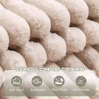 Poltrona chaise longue oversize da interno con pouf contenitore, divano letto in velluto a coste imbottito Cloud Couch con 3 cuscini, poltrona letto singola
