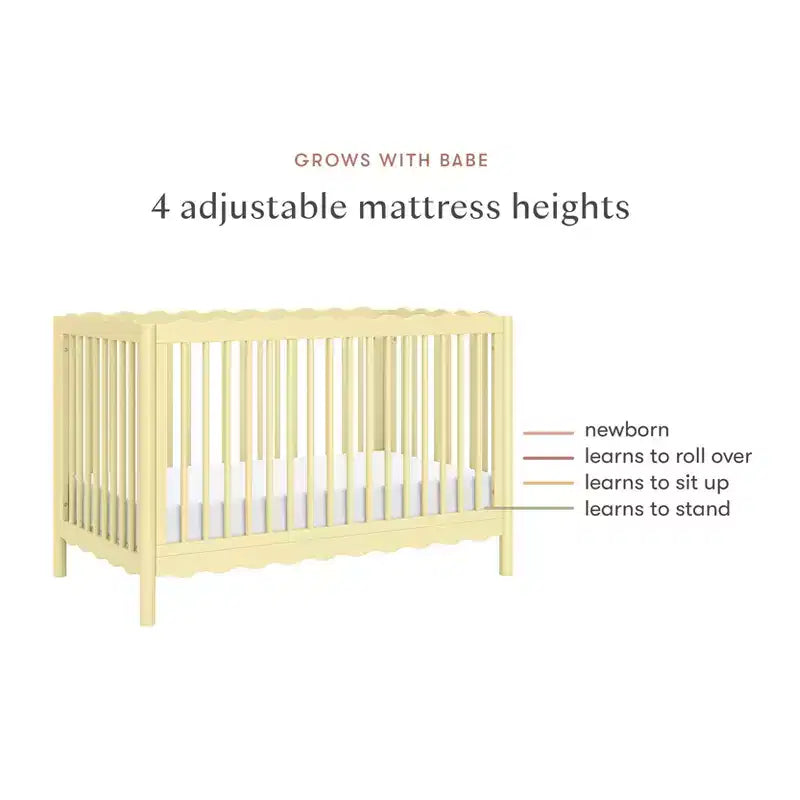 Babyletto Swell Culla Trasformabile 4-in-1 con Kit per la Conversione in Lettino per Bambini