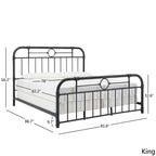 Letto in metallo nero