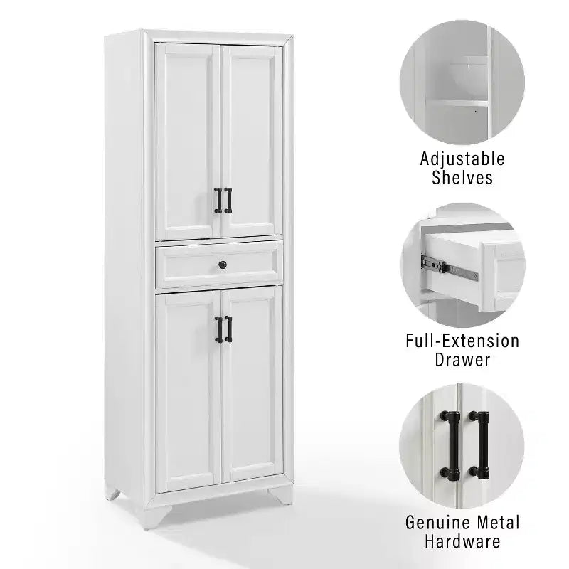 Set Tara 3 pezzi Madia e Dispensa Effetto Invecchiato - Crosley