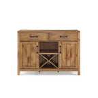 Credenza Crosley Roots finitura naturale - 52 L x 18 P x 36 H