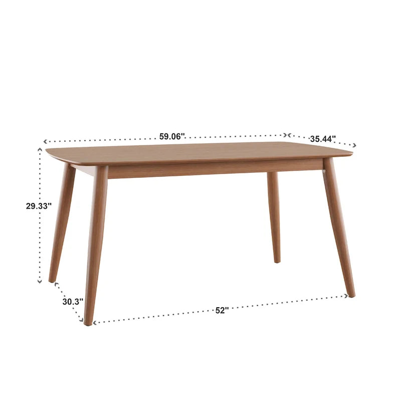 Set da pranzo affusolato in rovere danese norvegese di iNSPIRE Q Modern