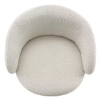Poltrona a botte girevole imbottita Spruce&Spring con base in legno