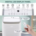 Condizionatore Portatile da 14000 BTU, Rinfresca Fino a 70 m², Unità AC Portatile con Deumidificatore