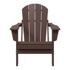 Polytrends Laguna Sedia Adirondack Pieghevole da Esterno per Patio Resistente allo Sbiadimento e alle Intemperie