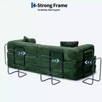 80.7 Divano Letto Trasformabile 5 in 1 鈥?Velluto a Coste, 544 kg, Nessun Montaggio
