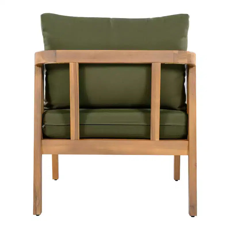 Christopher Knight Home Sunny Set Salotto Moderno a 5 Pezzi in Acacia con Tavolo Rettangolare a Doghe e 7 Posti