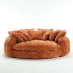 Comodo divano letto matrimoniale Loaf, divano letto oversize con braccioli
