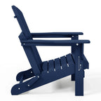 Polytrends Laguna Sedia Adirondack Pieghevole da Esterno per Patio Resistente allo Sbiadimento e alle Intemperie